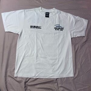 White Short Sleeve Crew Neck Tee XL
